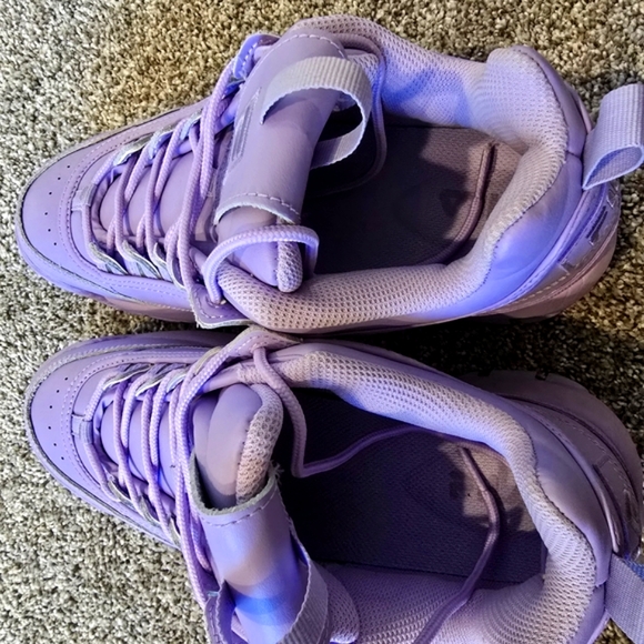 Wonen Fila Lavender High-Top Sneakers Size 10 - Picture 6 of 6